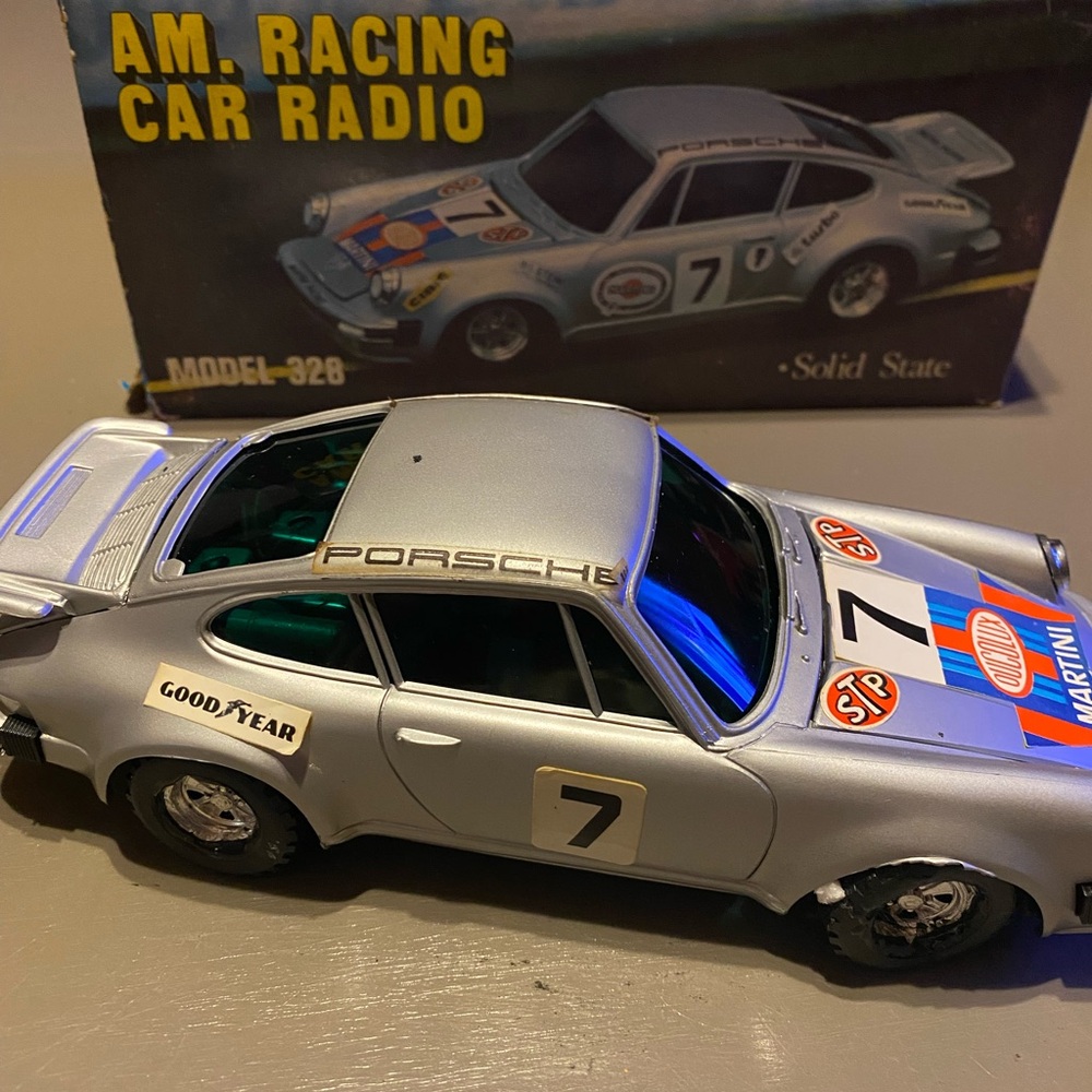 Vintage Porsche 911 AM Racing Car Radio Model 328 w/ Box – For Parts Repair